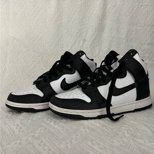 Nike Black and White High-Top Sneakers